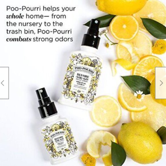 Poo-Pourri Before-You-Go Toilet Spray, Original Citrus, 4 Fl OZ -Lemon, Bergamot - Picture 6 of 7